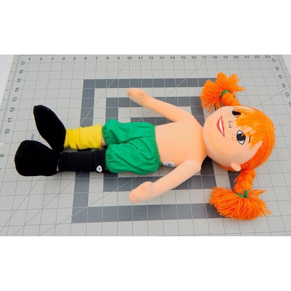 Pippi Longstockings Cloth Doll Astrid Lindgren 13 Inch Swedish Micki Leksaker - Picture 8 of 10